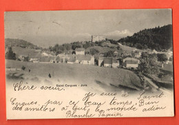 ZBR-09 SAint-Cergues  Jura VAudois. Précurseur, Circulé 1901 - Saint-Cergue