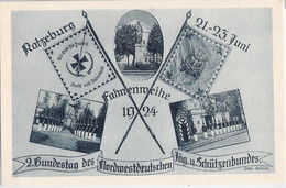 Militaria 2. Bundestag Nordwestdeutscher Jäger U Schützen Bund In RATZEBURG 1924 TOP-Erhaltung Ungelaufen - Ratzeburg