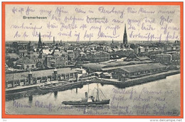 D053_BREMERHAVEN TOTALANSICHT * FELDPOST- BRIEFSTEMPEL 1917 - Bremerhaven