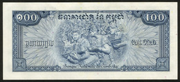 Billet De Banque Neuf - Banque Nationale Du Cambodge - 100 Riels - Bas-relief / Bœufs Sacrés - N° 291641 - CAMBODGE 1970 - Cambodge
