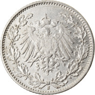 Monnaie, GERMANY - EMPIRE, 1/2 Mark, 1914, Hambourg, TTB+, Argent, KM:17 - 1/2 Mark