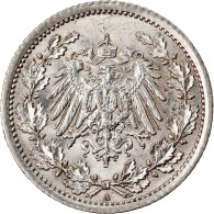 Monnaie, GERMANY - EMPIRE, 1/2 Mark, 1915, Berlin, SUP, Argent, KM:17 - 1/2 Mark