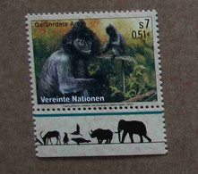 Vi01-01 : Nations-Unies (Vienne) / Protection De La Nature - Semnopithèque à Coiffe (Trachypithecus Cristatus) - Unused Stamps