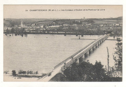 Cpa N° 24 CHAMPTOCEAUX Les Coteaux D' Oudon Et Le Pont Sur La Loire - Champtoceaux