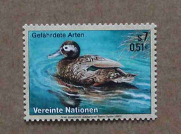 Vi01-01 : Nations-Unies (Vienne) / Protection De La Nature - Canard De Laysan (Anas Laysanensis) - Unused Stamps