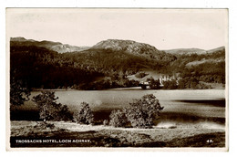 Ref 1420 - 1948 Real Photo Postcard - Trossachs Hotel - Save Waste Paper For Salvage Slogan - Stirlingshire