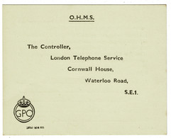 Ref 1420 -  O.H.M.S. Order Card For GPO Hand Microphone - Radio & Telephone Theme - Material Y Accesorios