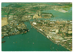 Ref 1421  -  Aerial View Postcard - Poole Quay & Holes Bay - Dorset - Autres & Non Classés