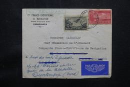 CUBA  - Enveloppe De Las Villas Pour Le Maroc Et Redirige Vers La France En 1950 Avec Cachet " S/S ZELIDJA " - L 75604 - Covers & Documents