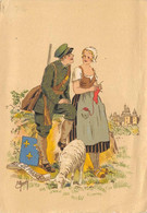 Non Localisé         60        Ile De France Barré-Dayez  1184 I .Chasseur Et Femme Tricotant  Chantilly ??  (voir Scan) - Autres & Non Classés