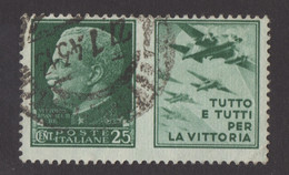 REGNO ! VARIETA’ 1942 PROPAGANDA IMPERIALE DENTELLATURA SPOSTATA ! PG3 - Oorlogspropaganda