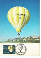 CARTE MAXIMUM BALLON ESPERANTO 1979 - Cartoline Maximum