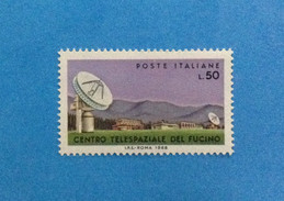 1968 ITALIA FRANCOBOLLO NUOVO ITALY STAMP NEW MNH** TELECOMUNICAZIONI SPAZIALI DEL FUCINO - 1961-70: Mint/hinged