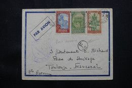 SOUDAN - Enveloppe En FM De Bamako ( Base Aérienne ) Pour La France En 1941 Avec Cachet De Contrôle - L 75615 - Briefe U. Dokumente