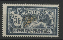 N° 123 COTE 100 € Neuf * (MH) TB. Très Belle Gomme Et Charnière Légère. Merson Bleu Et Chamois - 1900-27 Merson