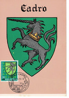 CARTE MAXIMUM ARMOIRIES ARMS WAPPEN CADRO 1979 - Maximumkarten (MC)