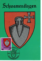 CARTE MAXIMUM ARMOIRIES ARMS WAPPEN SCHWAMENDINGEN 1979 - Maximumkarten (MC)