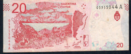 ARGENTINA P361 20 PESOS 2016 Signature 87    VF - Argentina