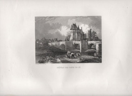Gravure Ancienne/Bords De Loire/Château Des PONTS De CE/ Dessinées  Et Gravées Par ROUARGUE Frères/ Paris/1850     LOIR1 - Estampas & Grabados