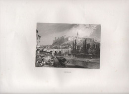 Gravure Ancienne/Bords De Loire/CHINON/ Dessinées  Et Gravées Par ROUARGUE Frères/ Paris/1850     LOIR2 - Stampe & Incisioni