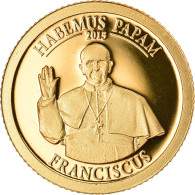 Monnaie, Îles Cook, Pape François, 1 Dollar, 2013, SPL+, Or - Cookeilanden