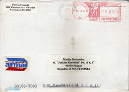 Letter U.S.1999 Via Macedonia.PS Meter ( 0.60 ) - Storia Postale