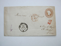 1866 , 9 Kreuzer Als Auslandsbrief Aus Heidelberg Nach Paris - Enteros Postales