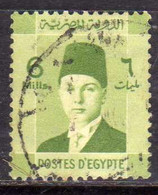 EGYPT EGITTO 1937 1944 KING FAROUK ROI RE 6m 1940 USATO USED OBLITERE' - Gebruikt