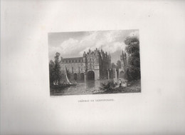 Gravure Ancienne/Bords De Loire/Château De CHENONCEAUX/ Dessinés  Et Gravés Par ROUARGUE Frères/ Paris/1850     LOIR4 - Prints & Engravings