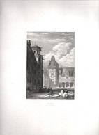 Gravure Ancienne/Bords De Loire/BLOIS (Cour Du Château)/ Dessinés  Et Gravés Par ROUARGUE Frères/ Paris/1850     LOIR6 - Prenten & Gravure