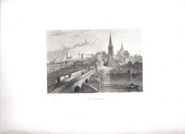 Gravure Ancienne/Bords De Loire/La CHARITE /Dessinés  Et Gravés Par ROUARGUE Frères/Paris/1850  LOIR14 - Estampes & Gravures