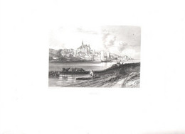 Gravure Ancienne/Bords De Loire/CANDES  /Dessinés  Et Gravés Par ROUARGUE Frères/Paris/1850  LOIR19 - Stiche & Gravuren