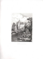 Gravure Ancienne/Bords De Loire/CHATEAU De BEAUPREAU  /Dessinés  Et Gravés Par ROUARGUE Frères/Paris/1850  LOIR21 - Stampe & Incisioni