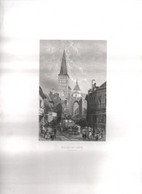 Gravure Ancienne/Bords De Loire/Eglise Ste CROIX La Charité  /Dessinés  Et Gravés Par ROUARGUE Frères/Paris/1850  LOIR22 - Prenten & Gravure