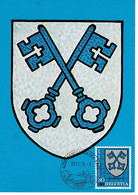 CARTE MAXIMUM ARMOIRIES ARMS WANGEN AN DER AARE 1978 - Cartes-Maximum (CM)