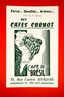 Buvard Café CARNOT, Café Du Brésil - Coffee & Tea