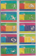 CHINA 2003 ZODIAC HOROSCOPE LUNAR CALENDAR FULL SET OF 12 CARDS - Zodiaque