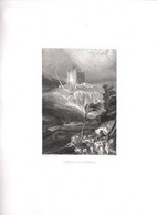 Gravure Ancienne/Bords De Loire/CHÂTEAU De BOUZOLS /Dessinés  Et Gravés Par ROUARGUE Frères/Paris/1850  LOIR40 - Stiche & Gravuren