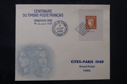 FRANCE - Enveloppe FDC Citex En 1949 - L 75764 - ....-1949