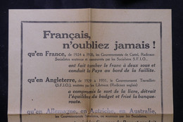 VIEUX PAPIERS - Tract Politique Contre Le Socialisme - L 75772 - Collections
