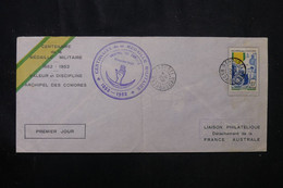 COMORES - Enveloppe FDC En 1952 - Médaille Militaire - L 75789 - Lettres & Documents