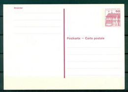 Berlin Ouest 1980 - Michel N. P 117 - Entier Postal Châteaux - Postkarten - Ungebraucht