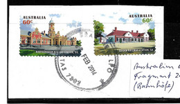 AUSTRALIEN 062 /   Fragment  2014 -   Bahnhöfe   O - Used Stamps