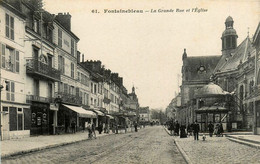 Fontainebleau * La Grande Rue Et L'église - Fontainebleau