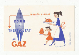 Buvard, FOUR A THERMOSTAT AU GAZ , D'après Fix-Masseau , Frais Fr 1.55 E - Autres & Non Classés