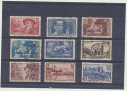 Serie 384 à 392    Oblit    9 Valeurs - Used Stamps