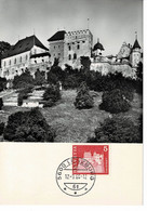 CARTE MAXIMUM CHATEAU SCHLOSS LENZBURG 1968 - Cartoline Maximum