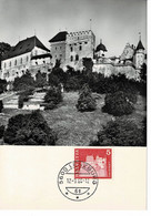 CARTE MAXIMUM CHATEAU SCHLOSS LENZBURG 1968 - Maximumkarten (MC)