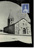 CARTE MAXIMUM EGLISE KIRCHE SAINT PIERRE DE CLAGES - Cartoline Maximum