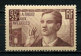 FRANCE 1939 N° 418 ** Neuf MNH Superbe C 20 € La Radio Aux Aveugles Au Profit De L'oeuvre - Ongebruikt